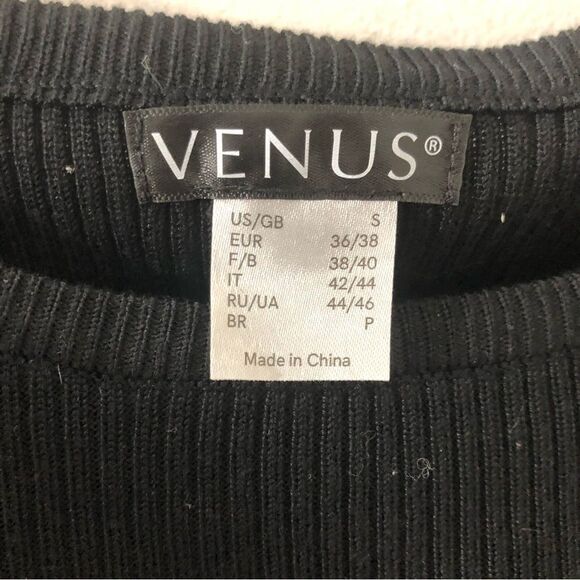 Venus Ribbed Sweater Dress Sz S - Picture 8 of 9